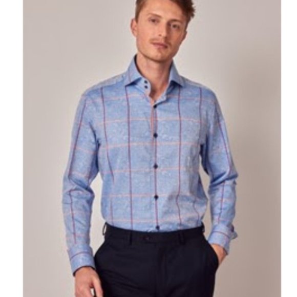 Hawes and Curtis Designer High Collar Slim shirts - Picture 3 of 4